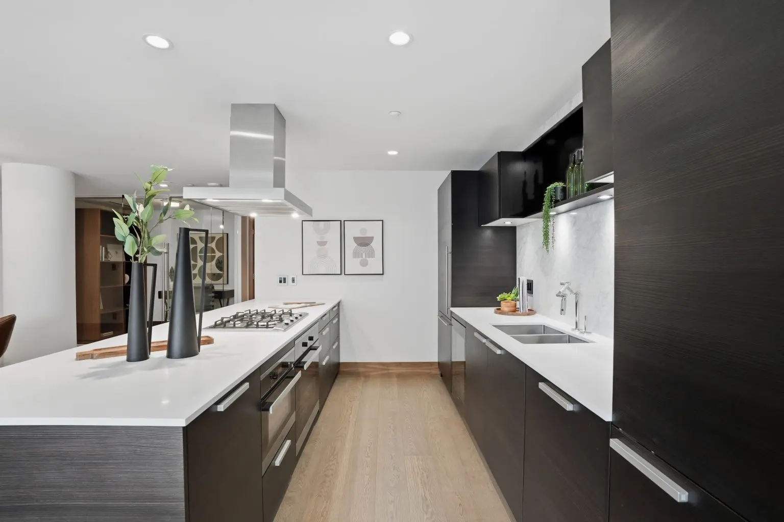 Airbnb home staging Calgary interior with coordinated furniture and décor