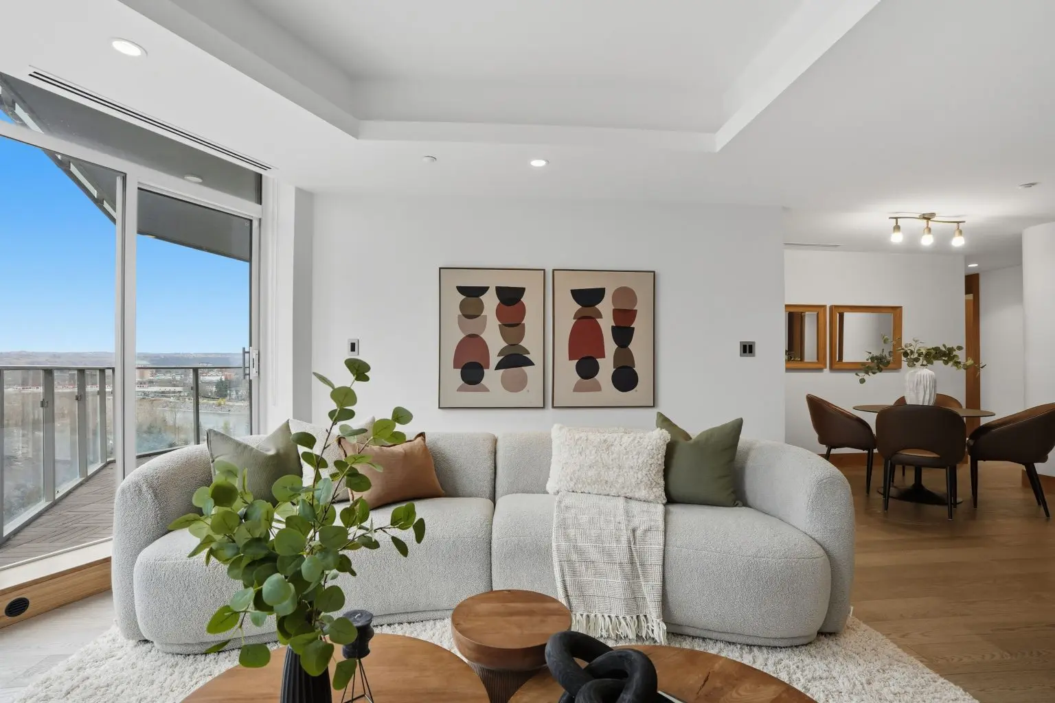Professional home builder staging Calgary with refined furniture and décor